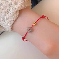 Rope Ring Thin Ropes Handmade Braided Rope Bracelet Adjustable Flower(3) - Image 7