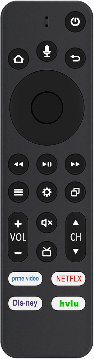 Allimity CT-RC1US-21 CT-RC1CA-21 Replacement Voice Remote Control Compatible with Insignia/Toshiba/Pioneer/Hisense Smart TV Editions Built-in Amazon TV with Prime Video Netflix Disney+ Hulu Buttons