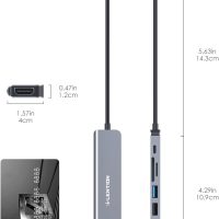 LENTION USB C Hub with 100W Charging, 4K HDMI, Dual Card Reader, USB 3.0 & 2.0 Compatible MacBook Pro, New Mac Air/Surface, Chromebook, More, Stable Driver Adapter (CB-CE18, Space Gray) - Image 9