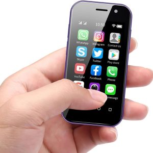 Mini 4G Smartphone Unlocked, 3.0 Inch Dual Sim Quad Core Mini Phone Premium Child Phone Small Smartphone Student Pocket Cellphone, 3+32GB (Purple)