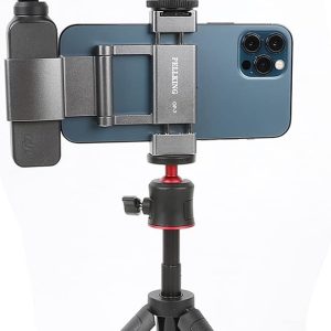 PellKing Osmo Pocket/Osmo Pocket 2 Phone Holder Set Expansion Accessories + Universal Mini Extension Pole Tripod Compatible with DJI OSMO Pocket 2/ DJI OSMO Pocket and Smartphone