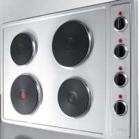 Summit CSD4B300 30” Wide 230V 4-Burner Solid Disk Cooktop, Total 5500W, Durable Cast-Iron, Stainless-Steel Surface, Indicator Light, Push to Turn Knob, ADA Compliant (30-Inch) - Image 4
