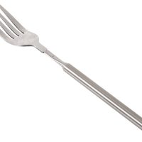 Telescopic Extendable Stainless Steel Cutlery Fork, Lightweight Portable Long Handle, Adjustable Length 22~64cm, for BBQ Dinner Dessert - Image 3