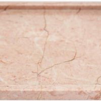 Real Luxurious Natural Marble Vanity Tray Genuine Marble Storage Tray for Home Decor Stone Tray for Bathroom/Kitchen/Vanity/Dresser Non-Resin/Non-Ceramic/Cream Rose - Image 3