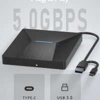 USB 3.0 and Type-C External Bluray Drive, External Bluray CD DVD Burner and blu ray Player for pc, Blu Ray Disc Reader Compatible with Windows XP/7/8/10, Laptop, Desktop, MacOS for MacBook - Image 3
