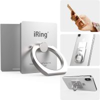 iRing Link, Made in Korea, Wireless Charging Friendly Phone Holder - Cell Phone Ring Grip Finger Holder and Stand Compatible with iPhone, Galaxy, and Other Smartphones(Silver) - Image 2