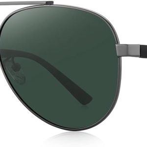 Mens Polarized Sunglasses for Men Women with case Mirror Lens Classic Style