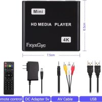 HDMI Media Player, 4K Ultra HD Digital Media Player, Supports USB Drive, SD Card, 4K@30Hz Output,H.265/H.264/AVC Decoding MP4/MKV/MP3/TS/Rmvb/Mov/JPG for Advertising Playback Multimedia TV Playback. - Image 5