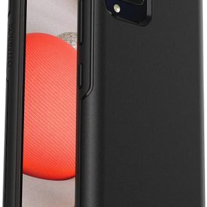 OtterBox Galaxy A42 5G Symmetry Series Case - Black, Ultra-Sleek, Wireless Charging Compatible, Raised Edges Protect Camera & Screen
