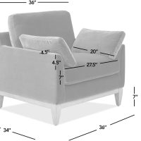 Jennifer Taylor Home Pasadena 36" Wide Modern Farmhouse Accent Arm Chair, Olive Green - Image 3