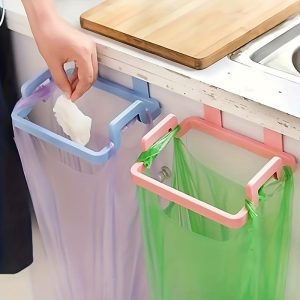 2PCS Cabinet Trash Can, Hanging Trash Bag Holder Kitchen Cabinet Door and Cabinet Trash Bag Holder