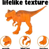 Kids Dinosaur Figures Toys, 12 Pcs Jumbo Plastic Dinosaur Toys for Kids 3-5, STEM Educational Realistic Dinosaurs Figurine Playset for Boys Girls Toddlers - Image 2