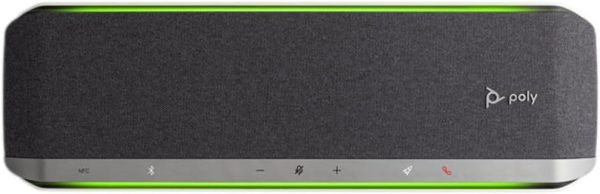 Poly - Sync 60 Smart Speakerphone for Conference Rooms (Plantronics) - Connect to PC/Mac via Combined USB-A/USB-C Cable, Smartphones via Bluetooth - Works with Teams (Certified), Zoom & More