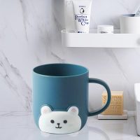 Simple Cartoon Wash Cup Couple Set, Mouthwash Cup, Home Toothbrush Cup, Blue - Image 6