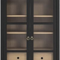 Modway EEI-6639-BLK-OAK Nolan Tall Arched Storage Display Cabinet, Black Oak - Image 4