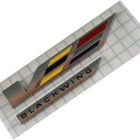 3Pcs V-Blackwing Emblems V-Series Black Out Blackwing Badge V Logo Compatible with 2020-2025 CT4 CT5 86596092 (3Pcs Emblems - Chrome) - Image 3