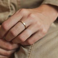2 Pcs Women's Pinky Ring Tiny and delicate twisted stacking ring Flat plain ring 6 to 9 - Image 4