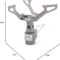 BRS Stove BRS 3000T Stove Titanium Ultralight Backpacking Stove Portable Propane Camping Stove Gas Burner Camp Stove only 26g with Extra O Ring (BRS-3000T Stove) - Image 10