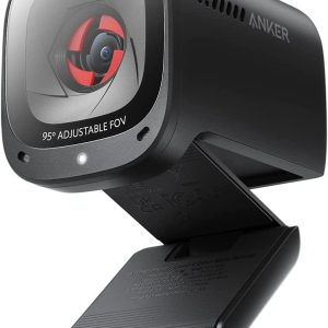 Anker PowerConf C200 2K Webcam for PC/Laptop/Mac, Computer Camera, Low-Light Correction, AI-Noise Canceling Mics, Adjustable Field of View, Built-in Privacy Cover, Stereo Mics, for Meeting