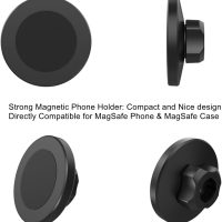 Magnetic Cell Phone Holder Mount for Indoor Exercise Bike Compatible with Peloton,Treadmill, Elliptical,Gym Equipment,Golf Push Cart,Stroller,Compatible with MagSafe iPhone Smartphones - Image 3