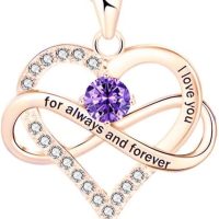 Necklace for Women Heart Shaped Necklace Fashion I Love You Colorful Pendant Chain Womens Necklace Jewelry Gifts - Image 2
