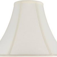 Aspen Creative 30031A Transitional Bell Shaped Spider Construction Lamp Shade in Ivory, 16" wide (6" x 16" x 12") - Image 2