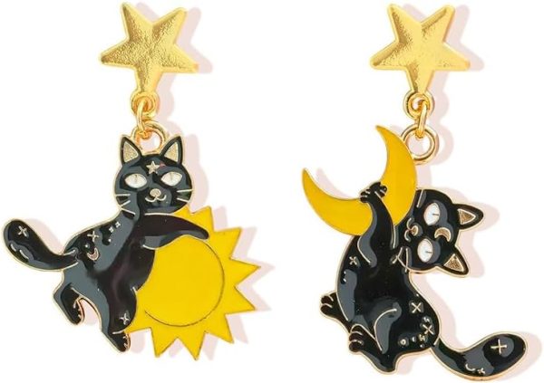 Trendy Stud Dangle Halloween Element Earrings for Women Creative High-End Jewelry