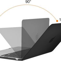 MOSISO Compatible with MacBook Air 13 inch Case 2025 2024 2023 2022 M4 A3240 M3 A3113 M2 A2681, Plastic Hard Shell&Keyboard Cover&Screen Film&Type C for MacBook Air 13.6 inch Case, Black - Image 4