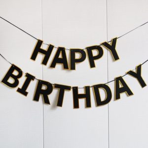 Happy Birthday Banner & Sign - 9ft Pre-Strung No Assembly Birthday Decorations,Reusable Party Backdrop, Wall Decor for All Celebrations