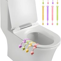 4PCS Toilet Seat Handle - Lift More, Less Mess -Easy Application,Handheld Toilet Seat Cover Opener, Anti-Dirty Hands, Green, 4pc - Image 3