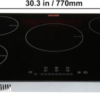 VEVOR Built-in Induction Electric Stove Top 30 Inch,5 Burners Electric Cooktop,9 Power Levels & Sensor Touch Control,Easy to Clean Ceramic Glass Surface,Child Safety Lock,240V - Image 8