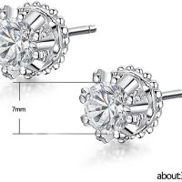Exquisite Cubic Zirconia Stud Earrings for Women Fashion Contracted Jewelry - Image 6