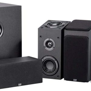 Monoprice Premium 5.1.4-Ch. Immersive Home Theater System - with 8 Inch 200 Watt Subwoofer, Dolby Atmos Compatible, Black