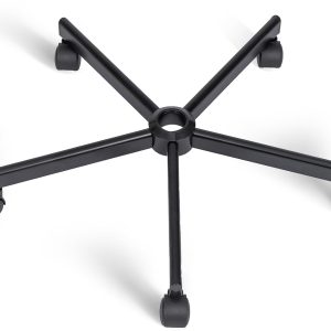 Criss Cross Home Office Swivel Chair Base – Durable, Steady and Easy Installation – Perfect for Criss Cross and Cross Legged Chairs with Replacement Casters (Black,Base+Wheel)