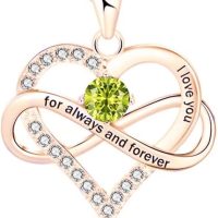 Necklace for Women Heart Shaped Necklace Fashion I Love You Colorful Pendant Chain Womens Necklace Jewelry Gifts - Image 6