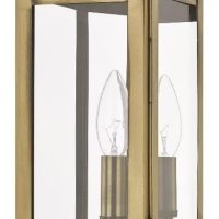 Livex Lighting 2013-01 Transitional One Light Outdoor Wall Lantern from Princeton Collection Finish, Antique Brass - Image 6