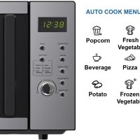 Emerson MW9005SS Compact Countertop Microwave Oven with Button Control, LED Display, 900W 5 Power Levels, 6 Auto Menus, Glass Turntable and Child Safe Lock, 0.9 Cu. Ft, Stainless Steel - Image 6