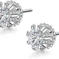 Exquisite Cubic Zirconia Stud Earrings for Women Fashion Contracted Jewelry - Image 4