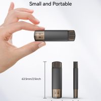 256GB USB C Flash Drive Dual USB 3.0 Flash Drive Type C + USB A Portable Type-C Flash Drive 2-in-1 USB-C Thumb Drive for Smartphone Tablet Computer Mac iPhone 15 Black - Image 5