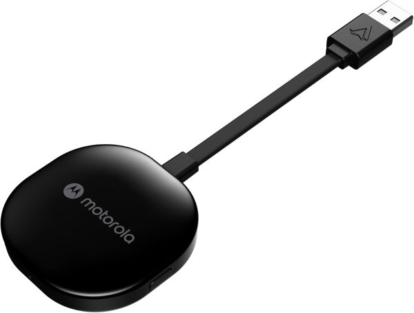 Motorola Sound MA1, The Only Google Authorized Wireless Android Auto Car Adapter, Smartphone to Screen Wireless Bridge Car Accessories, USB Type-A