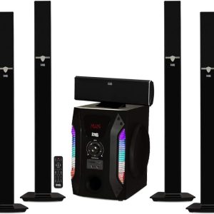 Acoustic Audio AAT1003 Bluetooth Tower 5.1 Home Theater Speaker System with 8" Powered Subwoofer
