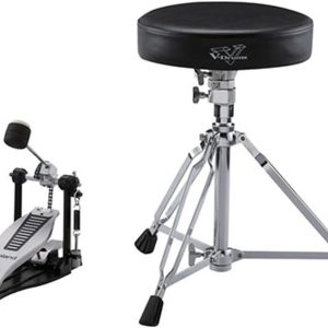 Roland V-Drums Accessory Package, Includes Hickory Drumsticks, Kick Pedal, Drum Throne