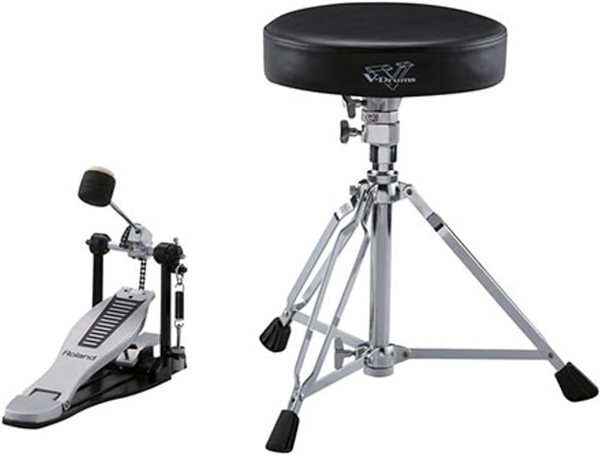 Roland V-Drums Accessory Package, Includes Hickory Drumsticks, Kick Pedal, Drum Throne