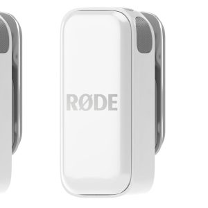 RØDE Wireless Micro - Compact Wireless Microphone, Two Mics with Charge Case for Smartphone Content Creation - Lightning, White