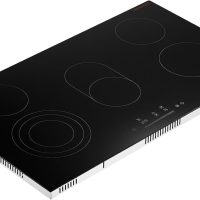 VEVOR Electric Cooktop, 36 inch 5 Burners Built-in Electric Stove Top, 8600W Ceramic Top Radiant Cooktop with Glass Panel, Touch Control, Timer, Child Lock, 9 Heat Level, 220-240V, Hard Wire (No Plug) - Image 9