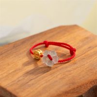 Rope Ring Thin Ropes Handmade Braided Rope Bracelet Adjustable Flower(3) - Image 8