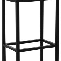HOOBRO Bar Stools, Set of 2 Bar Chairs, Counter Height Stools, Saddle Barstools with Curved Surface, 24.8 Inches, 2.4" Thick Upholstery, for Kitchen, Dining Room, Cafe Black BB10BY01 - Image 5
