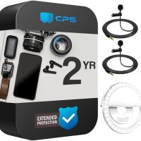 DJI Osmo Mobile 7P Gimbal Stabilizer for Smartphone 3-Axis Phone Gimbal Bundle with 2X Deco Essentials 3.5mm Clip-On Mini Lapel Microphone +LED Cordless Smartphone Ring Light + 2 Year Protection Pack - Image 9