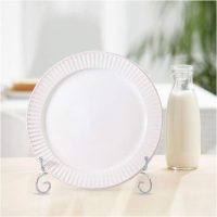 8 Inch Plate Stands for Display - 2 Pack Silver Tabletop Easel Holders for Decorative Plates, Picture Frames and Cookbooks - Image 4