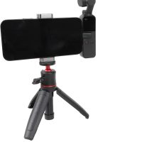PellKing Osmo Pocket/Osmo Pocket 2 Phone Holder Set Expansion Accessories + Universal Mini Extension Pole Tripod Compatible with DJI OSMO Pocket 2/ DJI OSMO Pocket and Smartphone - Image 2
